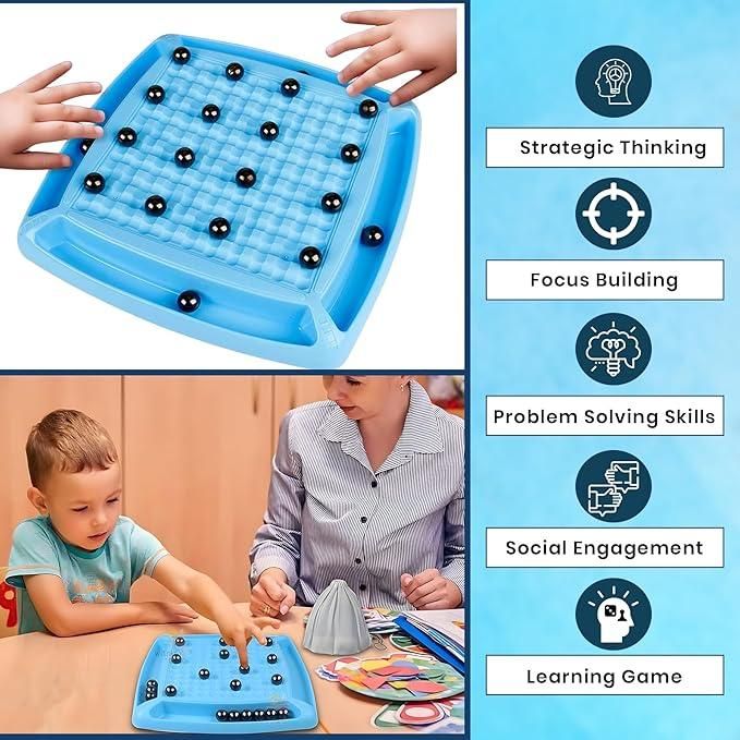 MagnoQuest -Magnetic Battle Chess – Steel Ball Strategy Game